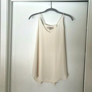 Cream Cami with Scalloped Neckline